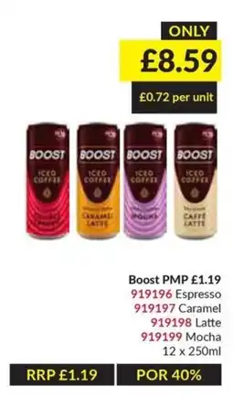 Musgrave MarketPlace Boost ice coffee offer