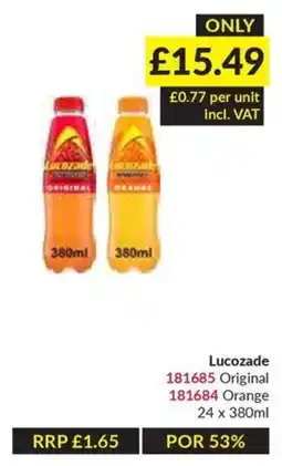 Musgrave MarketPlace Lucozade Original offer