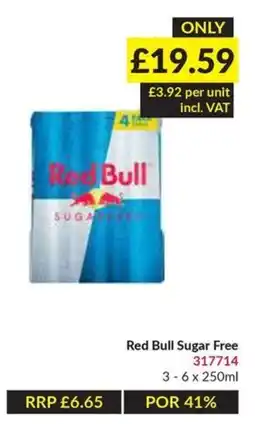 Musgrave MarketPlace Red Bull Sugar Free offer