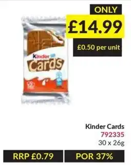 Musgrave MarketPlace Kinder Cards offer