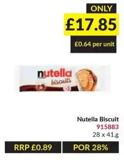 Musgrave MarketPlace Nutella biscuit offer