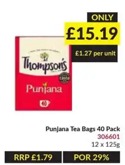 Musgrave MarketPlace Thompson's Punjana Tea Bags offer