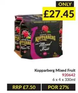 Musgrave MarketPlace Kopparberg mixed fruit offer