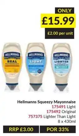 Musgrave MarketPlace Hellmanns Squeezay Mayonnaise offer