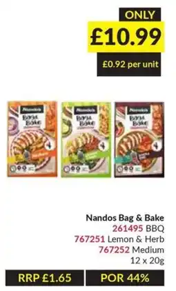Musgrave MarketPlace Nandos bag & bake offer
