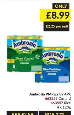 Musgrave MarketPlace Ambrosia custard offer