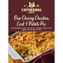 Iceland Cathedral City Our Cheesy Chicken, Leek & Potato Pie 400g offer