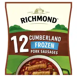 Iceland Richmond 12 Cumberland Pork Sausages 516g offer