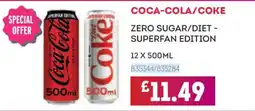 Bestway Coca-Cola/CoKe zero sugar/diet - superfan edition offer