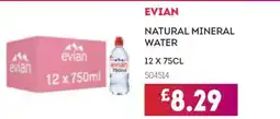 Bestway Evian natural mineral water offer
