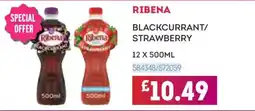 Bestway Ribena blackcurrant/strawberry offer