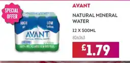 Bestway Avant natural mineral water offer