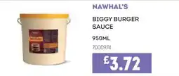 Bestway Nawhal's biggy burger sauce offer