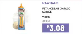 Nawhal's pita-kebab garlic sauce