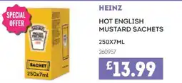 Bestway Heinz hot english mustard sachets offer