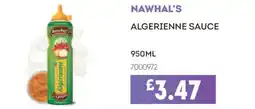 Bestway Nawhal's algerienne sauce offer