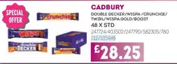 Bestway Cadbury double decker/wispa/crunchie/twirl/wispa gold/boost offer