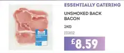 Bestway Essentially catering unsmoked back bacon offer