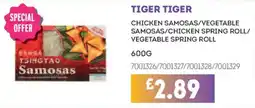 Bestway Tiger tiger chicken samosas/vegetable samosas/chicken spring roll/vegetable spring roll offer