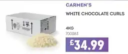 Bestway Carmen's white chocolate curls offer