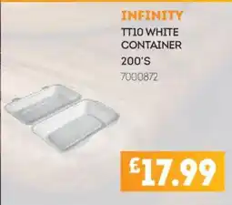 Bestway Infinity tt10 white container offer