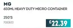 Bestway Mg 650ml heavy duty micro container offer