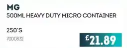 Bestway Mg 500ml heavy duty micro container offer