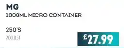 Bestway Mg 1000ml micro container offer