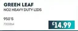 Bestway Green Leaf no2 heavy duty lids offer