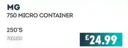 Bestway Mg 750 micro container offer