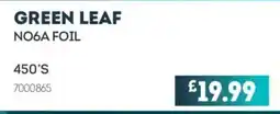 Bestway Green leaf no6a foil offer