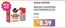 Bestway Gold Water peeled & deveined van prawns offer
