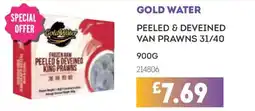 Bestway Gold Water peeled & deveined king prawns offer