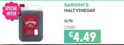 Bestway Sarson's malt vinegar offer