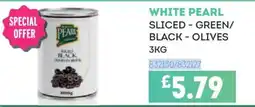 Bestway White pearl sliced green black olives offer