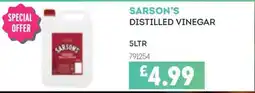 Bestway Sarson's distilled vinegar offer