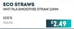 Bestway Eco straws offer
