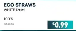 Bestway Eco straws offer