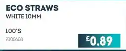 Bestway Eco straws offer