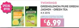 Bestway Twinings green & lemon/pure green/jasmin - green tea offer