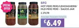 Bestway Sfc hot peri peri/lemon&herb/ mld peri peri - sauce jar offer
