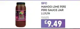 Bestway Sfc mango lime piri piri sauce jar offer