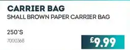Bestway Small brown paper carrier bag offer
