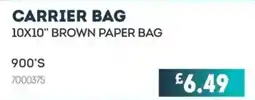 Bestway Carrier bag 10x10" brown paper bag offer