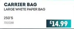 Bestway Carrier bag large white paper bag offer