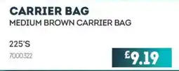 Bestway Medium brown carrier bag offer