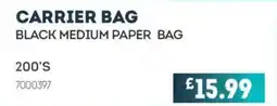 Bestway Black medium paper bag offer