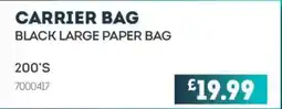 Bestway Black large paper bag offer