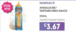 Bestway Nawhal's andalouse/tartare/bbq sauce offer