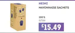 Bestway Heinz mayonnaise sachets offer